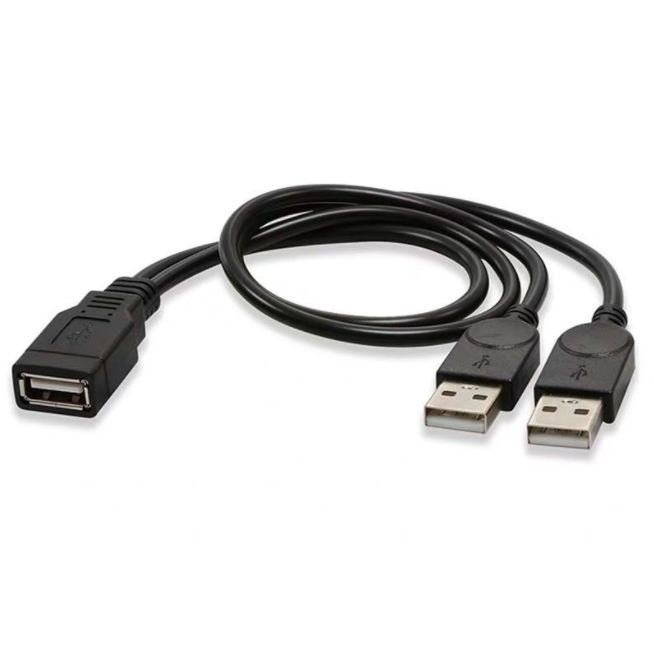 USB 2.0 2'si 1 Arada Genişletilmiş USB Veri Kablosu